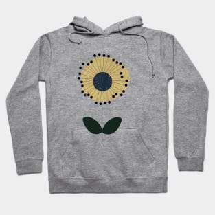 Retro Sunflower Design Hoodie